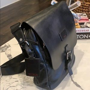 Tumi Leather Laptop/Messenger Bag